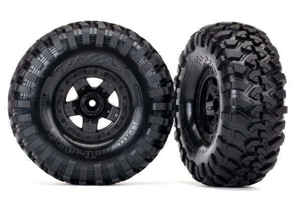 Traxxas Tires and wheels, assembled, glued (TRX-4 Sport)