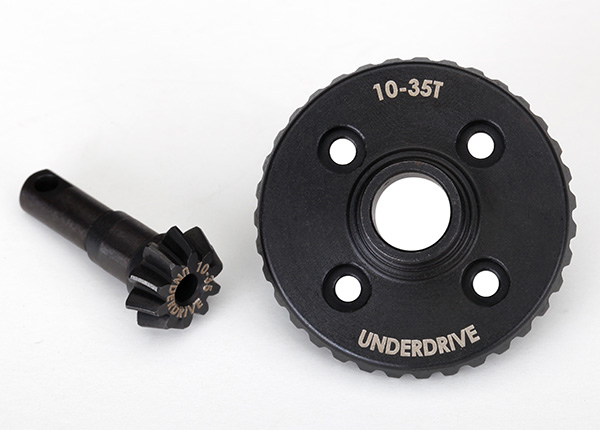 Traxxas Ring gear, differential/ pinion gear, differential (unde
