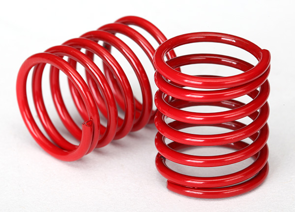 Traxxas Spring, shock (red) (2)