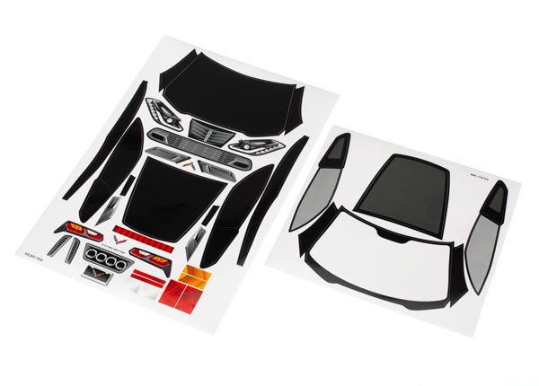 Traxxas Decal sheets, Chevrolet Corvette Z06