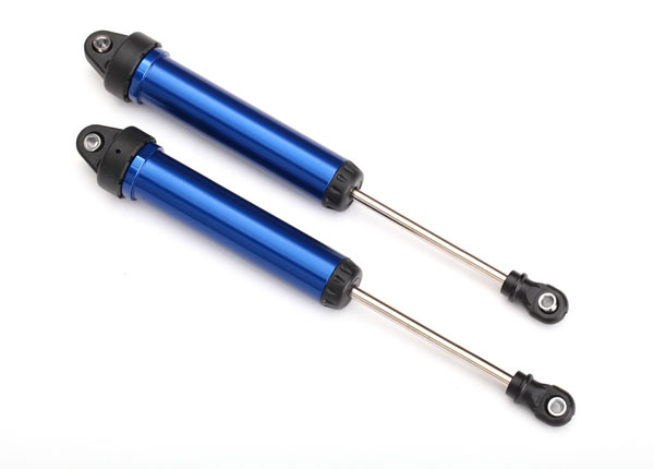 Traxxas Shocks, GTR, 160mm, aluminum (blue-anodized) (complete) - Click Image to Close