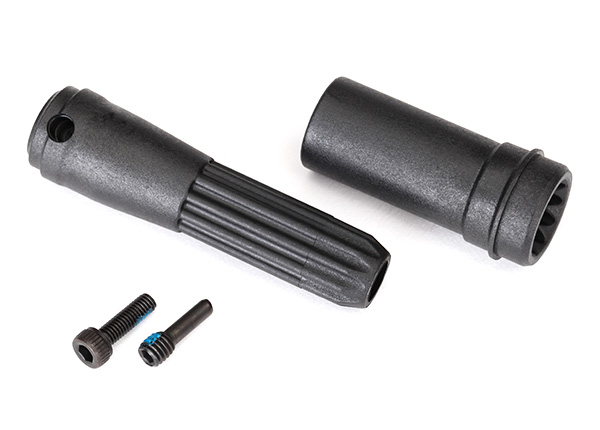 Traxxas Driveshafts, center front/ 4mm screw pins (2)