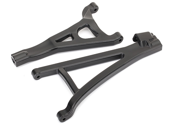 Traxxas Suspension arms, black, front (left), heavy duty