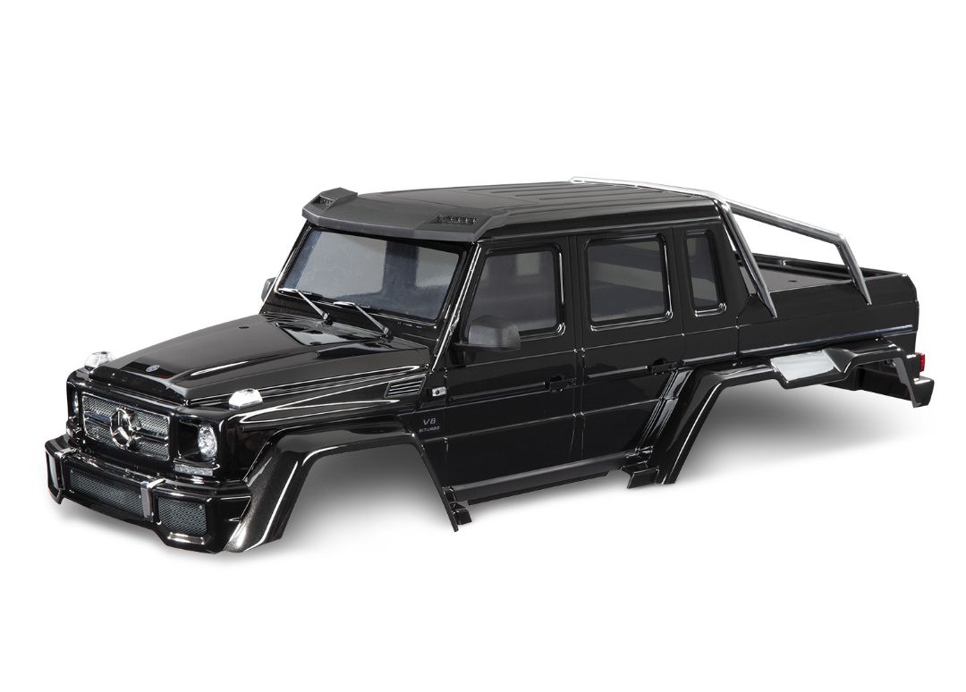 Traxxas Body, Mercedes-Benz G 63, complete Gloss Black Metallic
