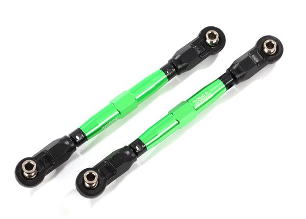 Traxxas Toe links, front (TUBES green-anodized) - Click Image to Close
