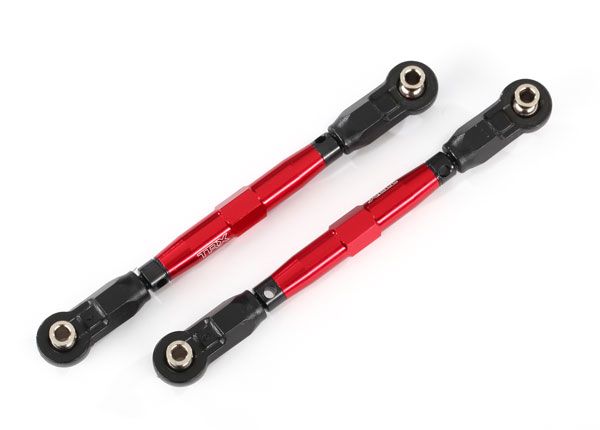 Traxxas Toe links, front (TUBES red-anodized)