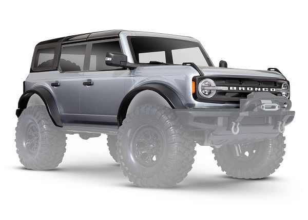Traxxas Body, Ford Bronco (2021), complete, silver (painted)
