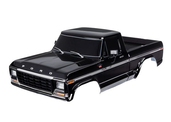 Traxxas Body, Ford F-150 (1979) Black - Painted, Decals Applied