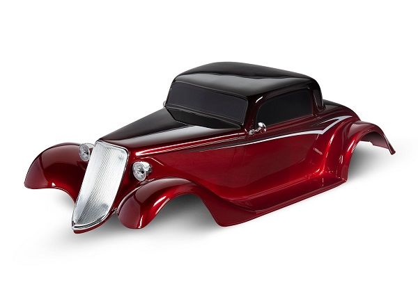 Traxxas Body, Factory Five '33 Hot Rod Coupe, complete (red)