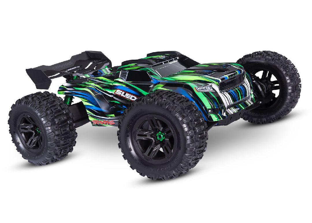 Traxxas Sledge 1/8 with Belted Sledgehammer tires - Green