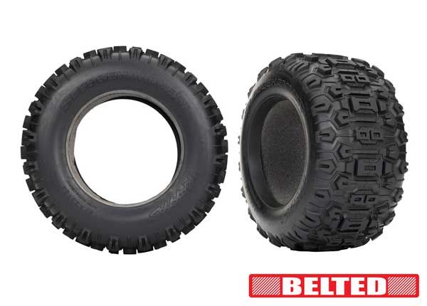 Traxxas Tires, 3.8" Sledgehammer® Belted