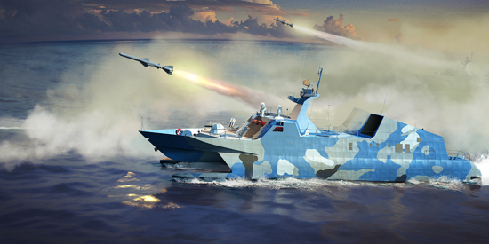 Trumpeter 1/144 PLA Navy Type 22 Missile Boat