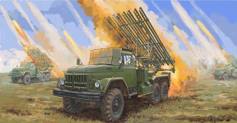 Trumpeter 1/35 Soviet 2B7R Multiple Rocket Launcher BM-13 NMM