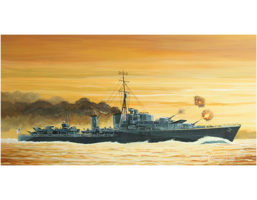 Trumpeter 1/700 Tribal-class destroyer HMS Eskimo (F75)1941