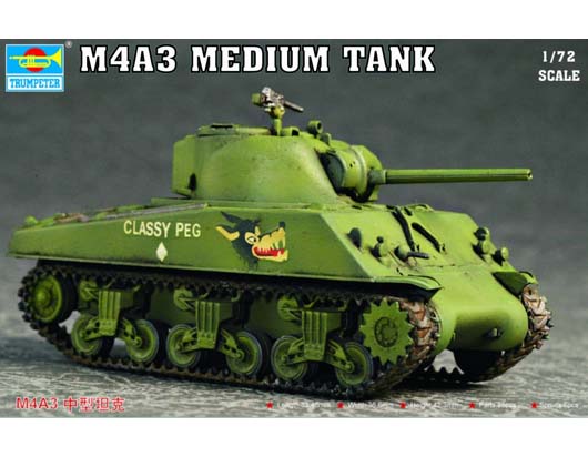 Trumpeter 1/72 M4A3 Tank