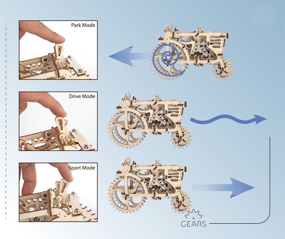 UGears Tractor - 97 pieces (Easy)