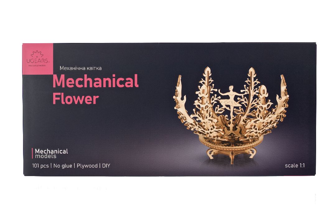 UGears Mechanical Flower - 101 pieces (Medium)