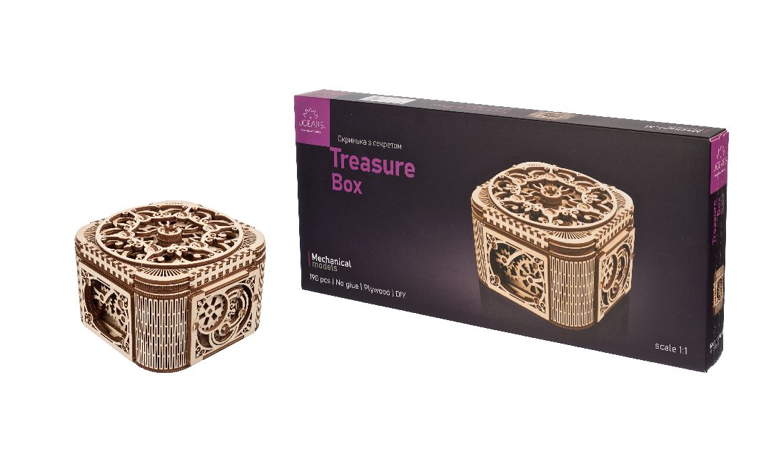 UGears Treasure Box - 190 pieces (Medium)