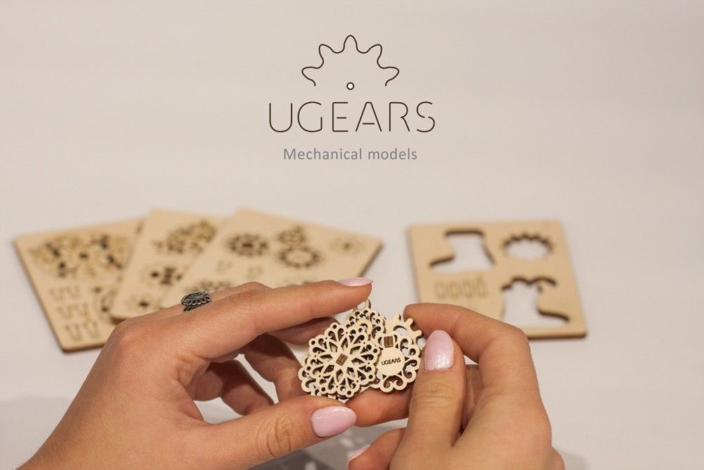 UGears U-Fidget Gearsmas (4 models) - 8 pieces (Easy)