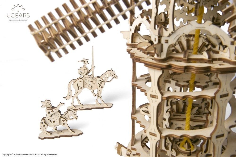 UGears Tower Windmill - 585 pieces