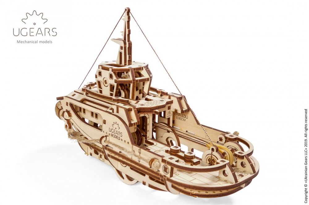 UGears Tugboat - 169 pieces (Easy)